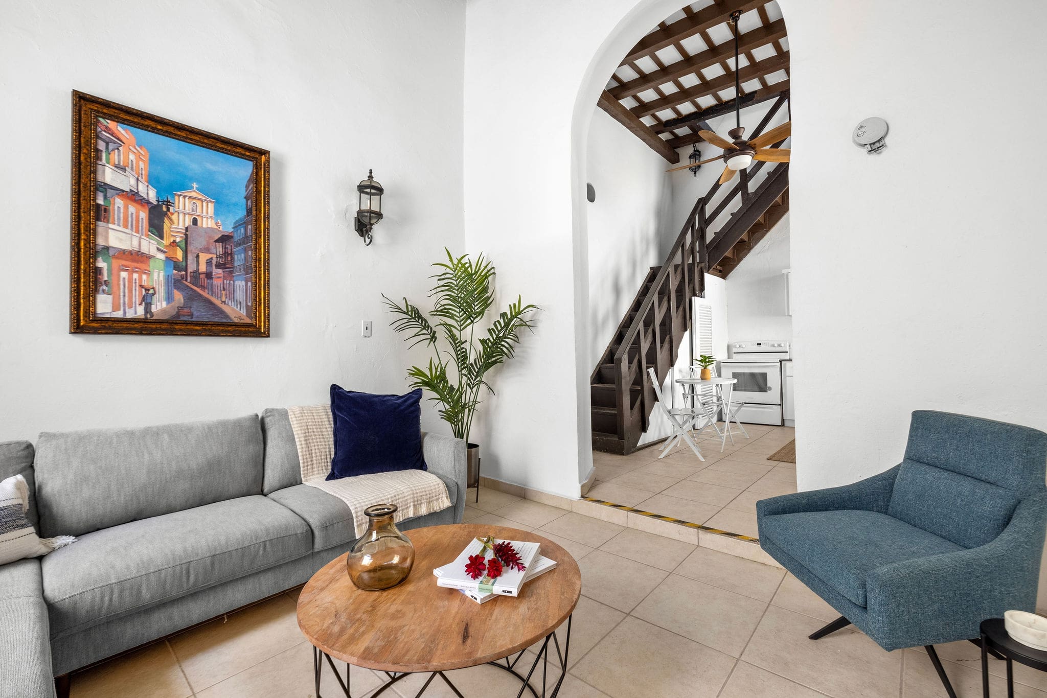 Living room at Tetuan 307 Condo Apartment 2B in Old San Juan